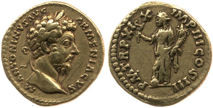 RIC III Marcus Aurelius 131, реверс, Британский музей