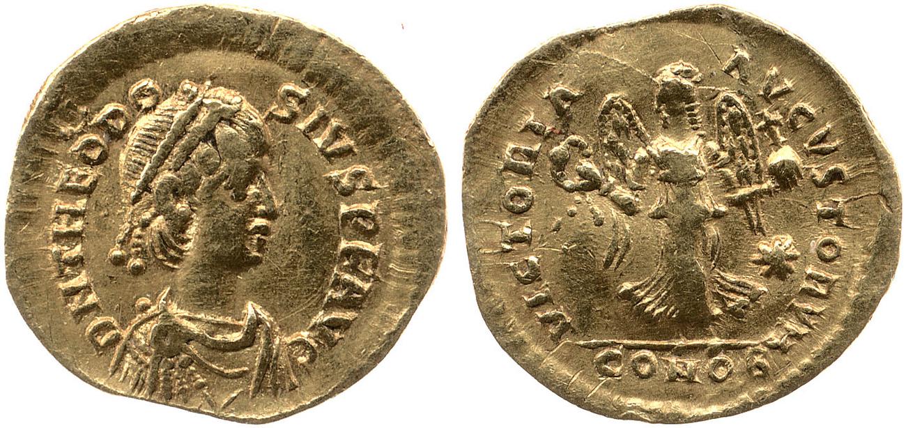 аверс RIC X Theodosius II (East) 273