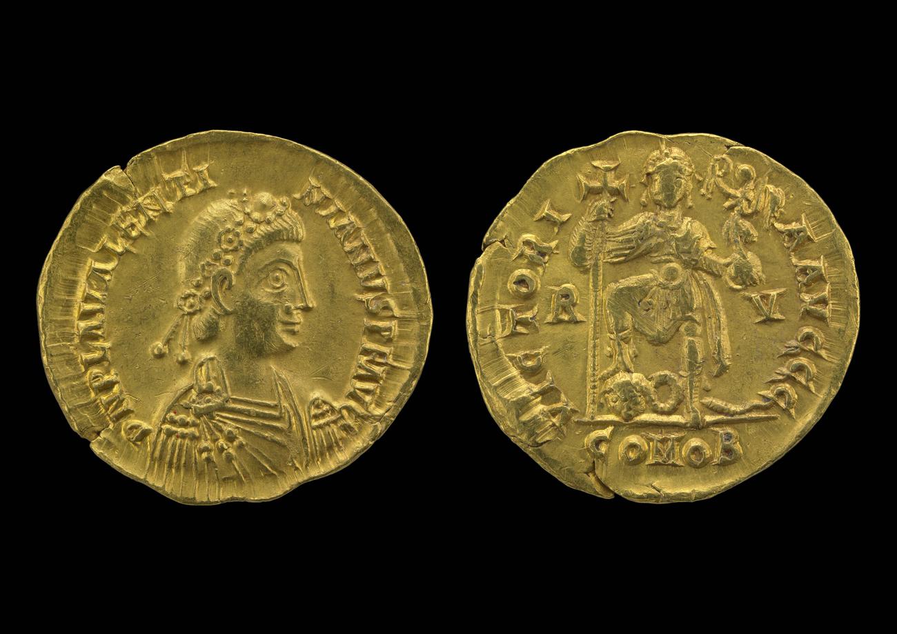 аверс RIC X Valentinian III 2018