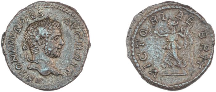 RIC IV Caracalla 231, реверс, Британский музей