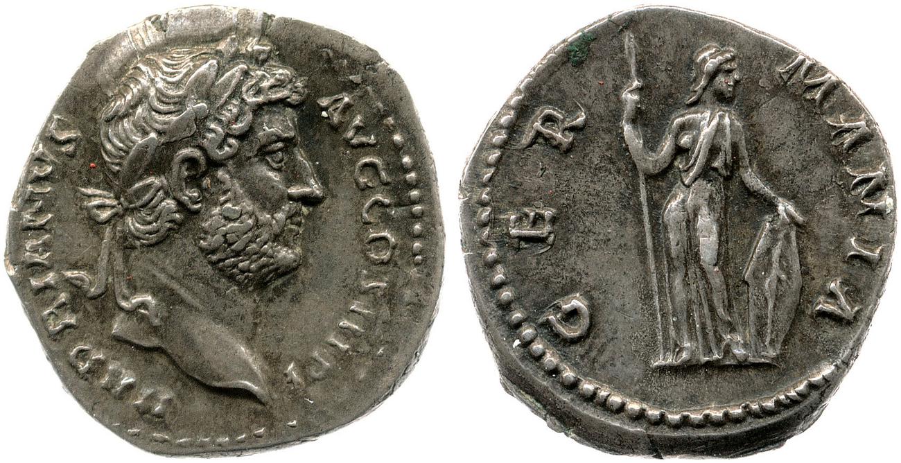 obverse RIC II, Part 3 (second edition) Hadrian 1518