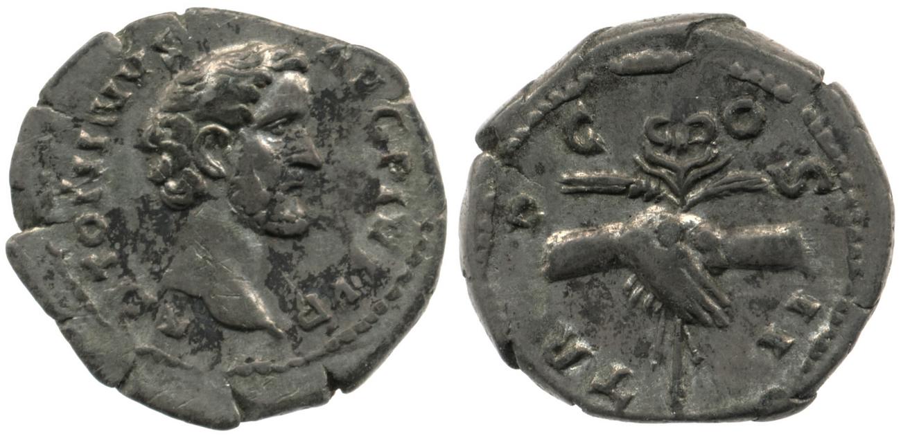 RIC III Antoninus Pius 43, аверс, Британский музей