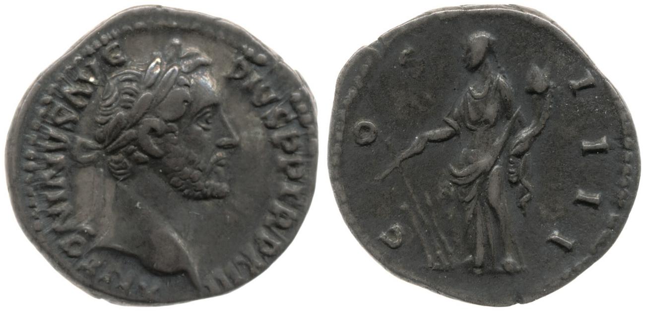 RIC III Antoninus Pius 188, аверс, bm