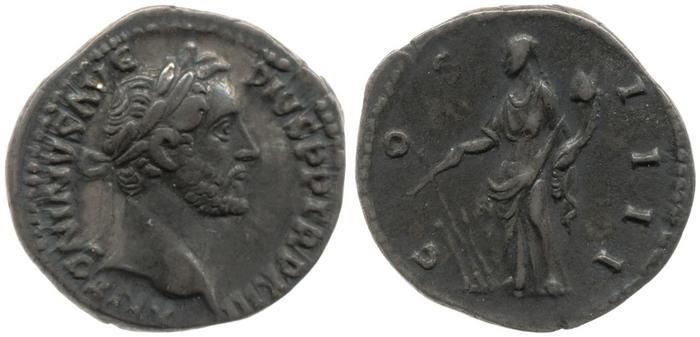 RIC III Antoninus Pius 188, реверс, bm