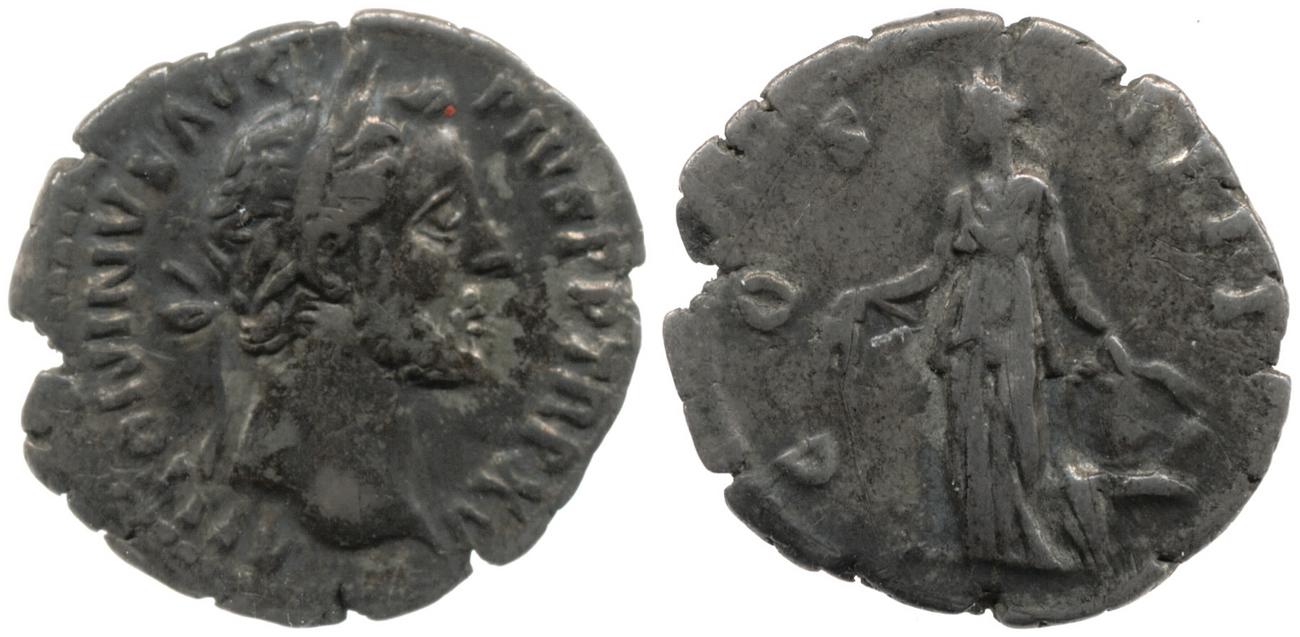 RIC III Antoninus Pius 204, аверс, bm