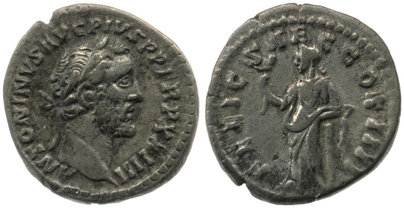 RIC III Antoninus Pius 309, аверс, Британский музей