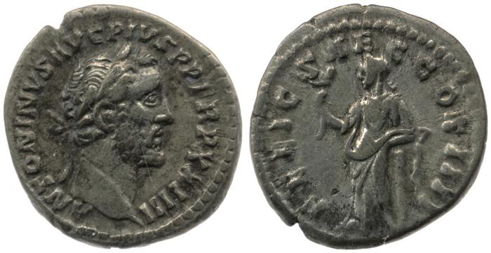 RIC III Antoninus Pius 309, реверс, Британский музей