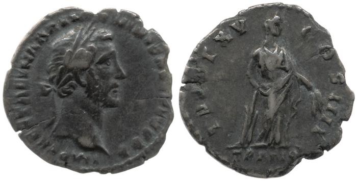 RIC III Antoninus Pius 218, реверс, bm