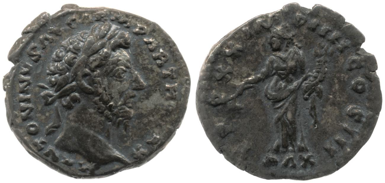 RIC III Marcus Aurelius 159, аверс, bm