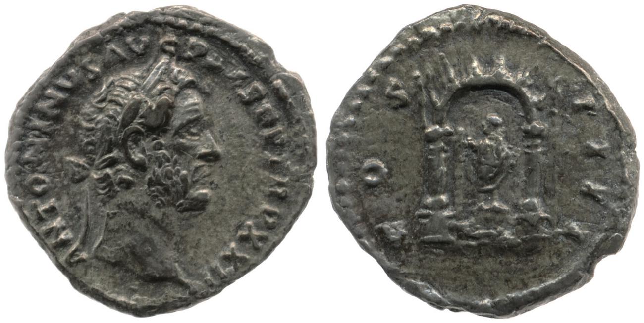 RIC III Antoninus Pius 285, аверс, Британский музей