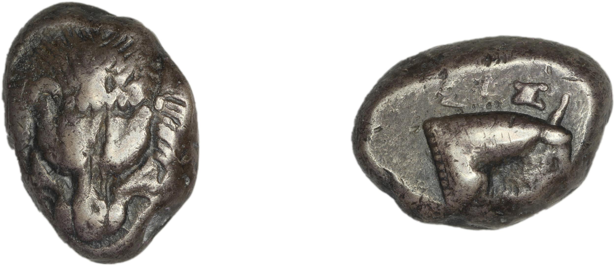 Samos Barron 1966 Class III tetradrachms, аверс, bm