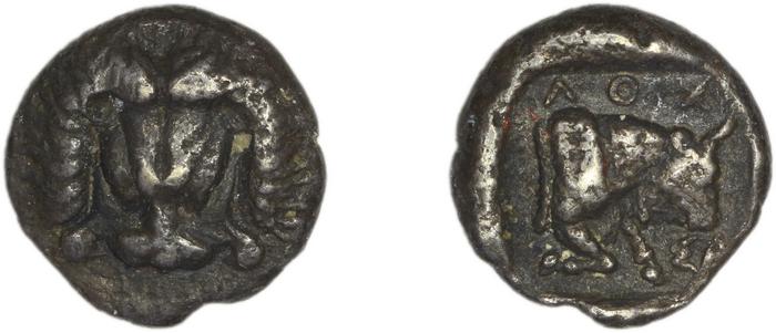 Samos Barron 1966 Class X hemidrachms, реверс, bm
