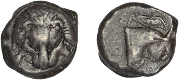 Samos Barron 1966 Class III tetradrachms, реверс, bm