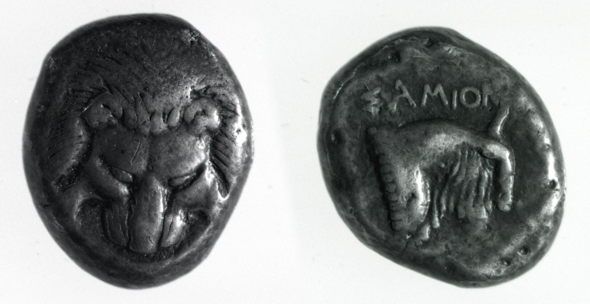 Samos Barron 1966 Class III tetradrachms, аверс, bm