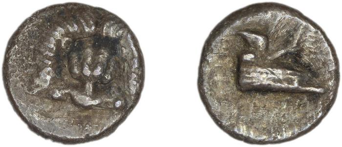 Samos Barron 1966 Class X diobols, реверс, bm