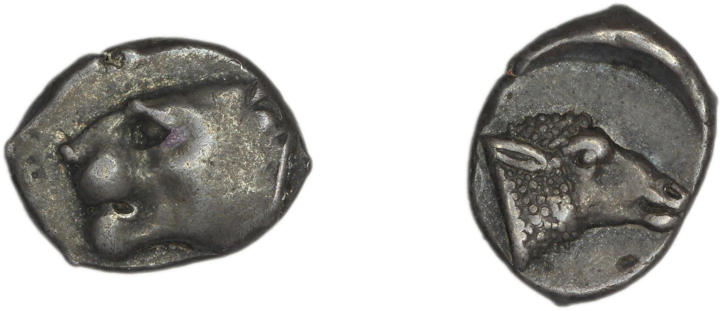 Samos Barron 1966 Class 6 diobols, аверс, bm