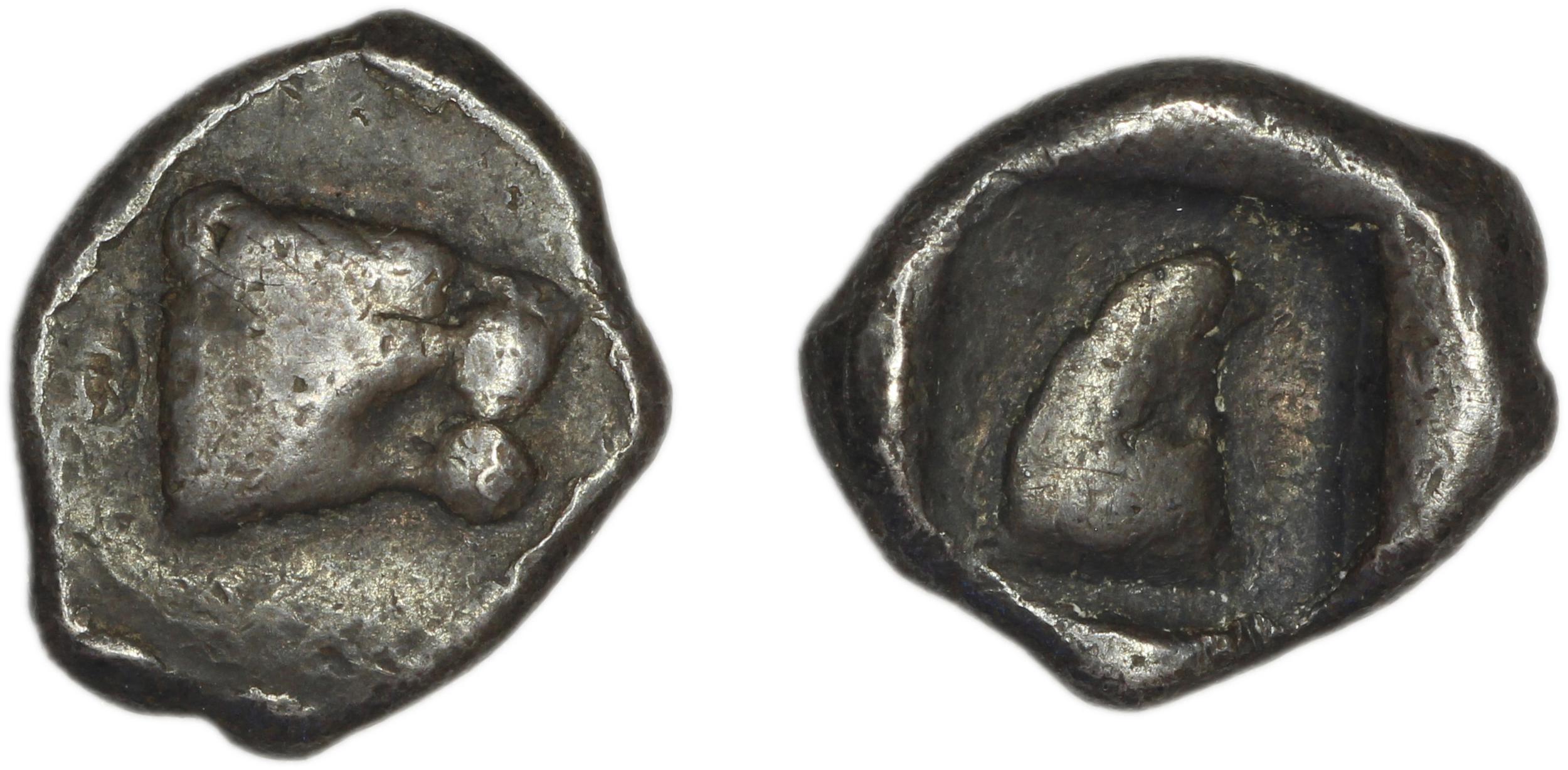 Samos Barron 1966 Class 1-2 diobols, аверс, bm