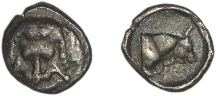 реверс Samos Barron 1966 Samian obols 1