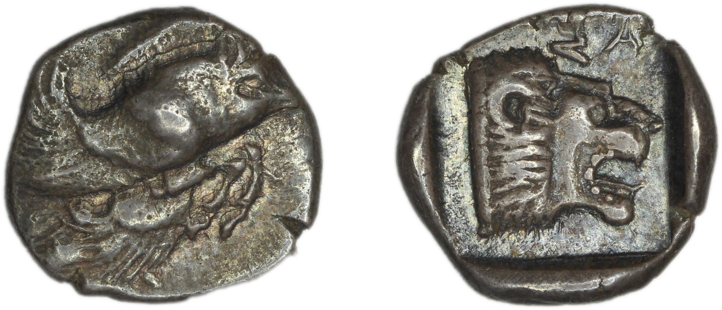 Samos Barron 1966 Class 5 triobols, аверс, bm