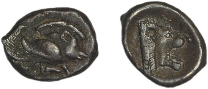 Samos Barron 1966 Class 6 triobols, реверс, bm