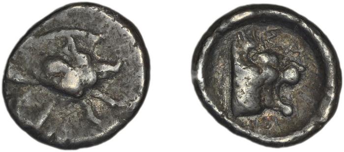 Samos Barron 1966 Class 6 triobols, реверс, bm