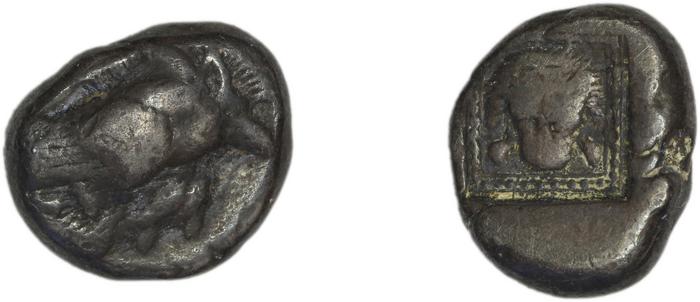 Samos Barron 1966 Samian drachms, реверс, bm