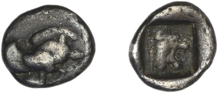 Samos Barron 1966 Class 2 triobols, реверс, bm