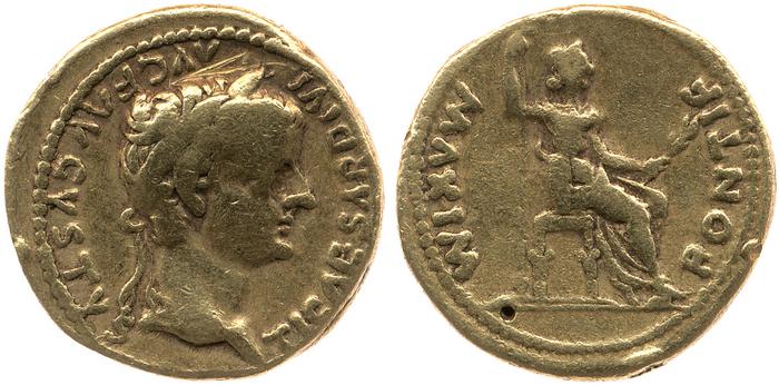 RIC I (second edition) Tiberius 27, реверс, bm