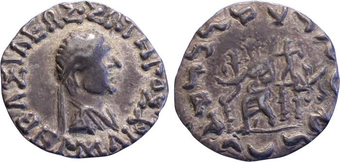 obverse Bactrian and Indo-Greek Coinage Hermaeus 11.11