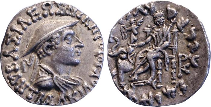 аверс Bactrian and Indo-Greek Coinage Antialcidas 18.4