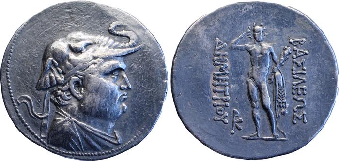 Demetrius I of Bactria rev