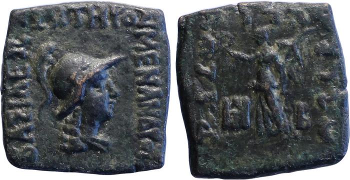 аверс Bactrian and Indo-Greek Coinage Menander I 32.4