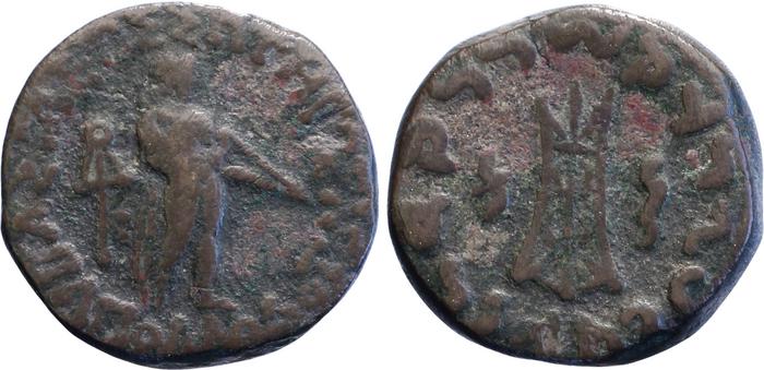 аверс Bactrian and Indo-Greek Coinage Apollodotus II 6.4