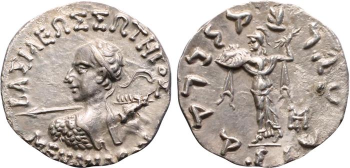 obverse Bactrian and Indo-Greek Coinage Menander I 17.2