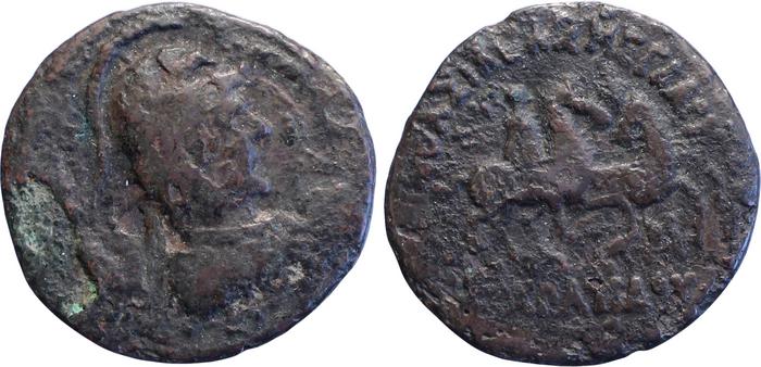 Bactrian and Indo-Greek Coinage Eucratides I 16.5, Британский музей
