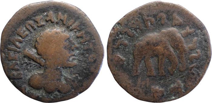 аверс Bactrian and Indo-Greek Coinage Lysias 13.2