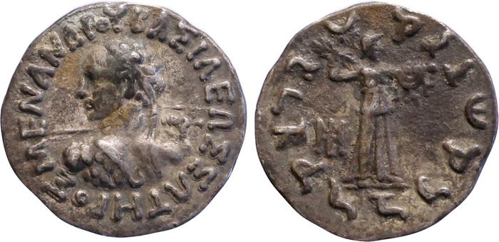Bactrian and Indo-Greek Coinage Menander I 4.4, Британский музей