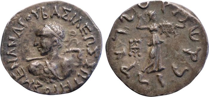 Bactrian and Indo-Greek Coinage Menander I 4.4, Британский музей