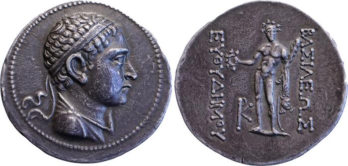аверс Bactrian and Indo-Greek Coinage Euthydemus II 1.4