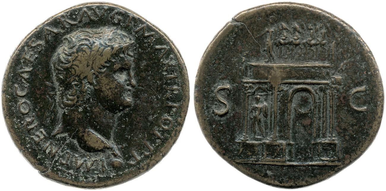 obverse RIC I (second edition) Nero 574
