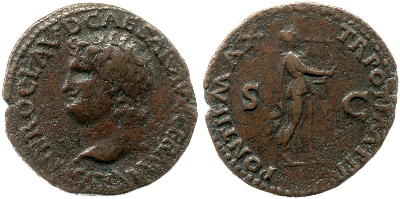 RIC I (second edition) Nero 417, аверс, bm