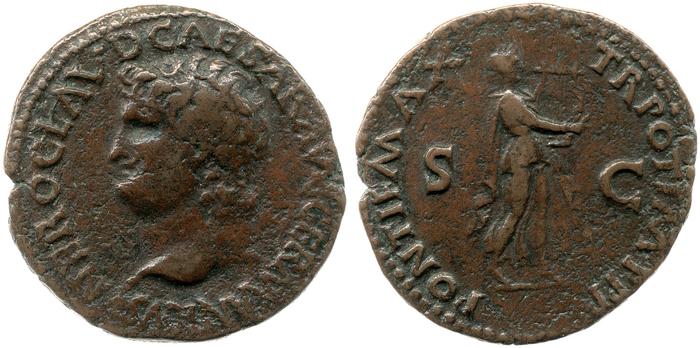 RIC I (second edition) Nero 417, реверс, bm