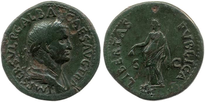 RIC I (second edition) Galba 309, реверс, bm