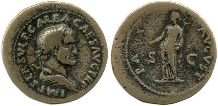 RIC I (second edition) Galba 320, реверс, bm