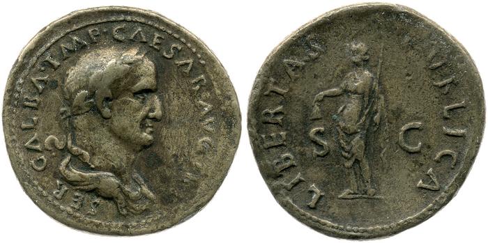 RIC I (second edition) Galba 388, реверс, Британский музей