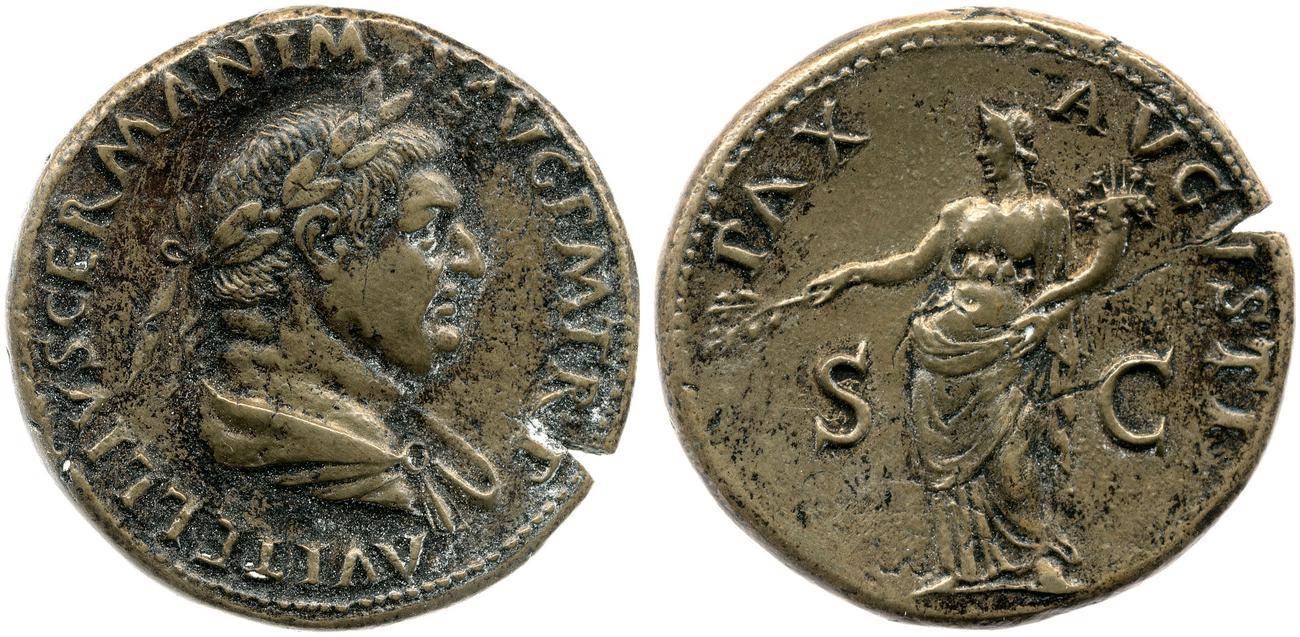 RIC I (second edition) Vitellius 139, аверс, Британский музей