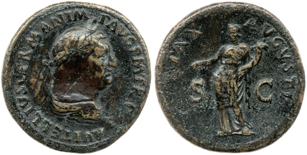 RIC I (second edition) Vitellius 139, аверс, Британский музей