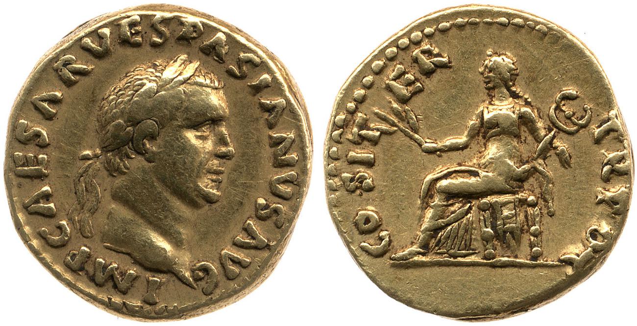 RIC II, Part 1 (second edition) Vespasian 28, аверс, bm