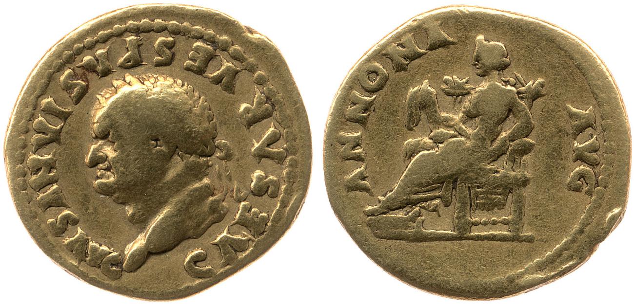 RIC II, Part 1 (second edition) Vespasian 964, аверс, Британский музей