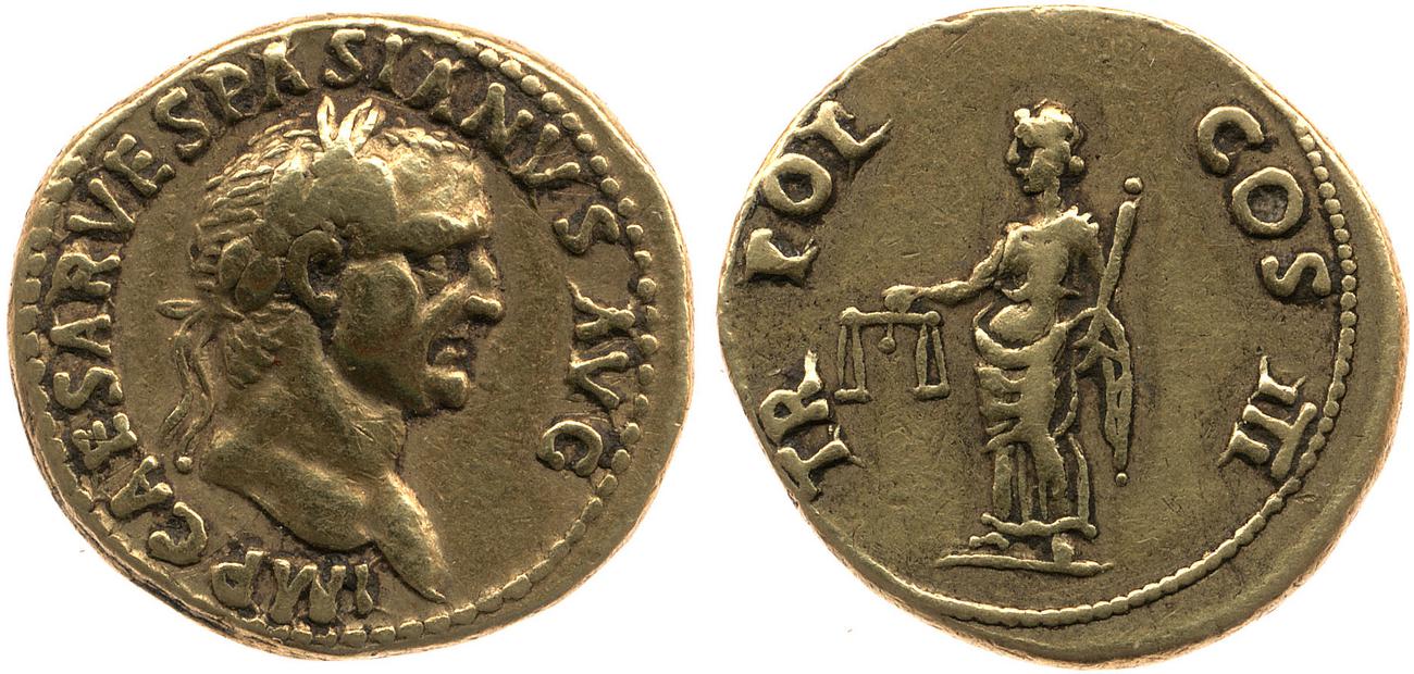 RIC II, Part 1 (second edition) Vespasian 1114, аверс, bm